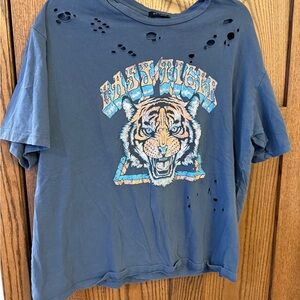 Blue Graphic Tiger Tee